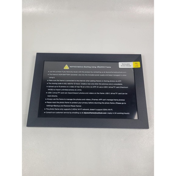 SKYZOO WiFi 10.1'' Touchscreen Digital Picture Frame with 1280 Resolution - Picture 8 of 10